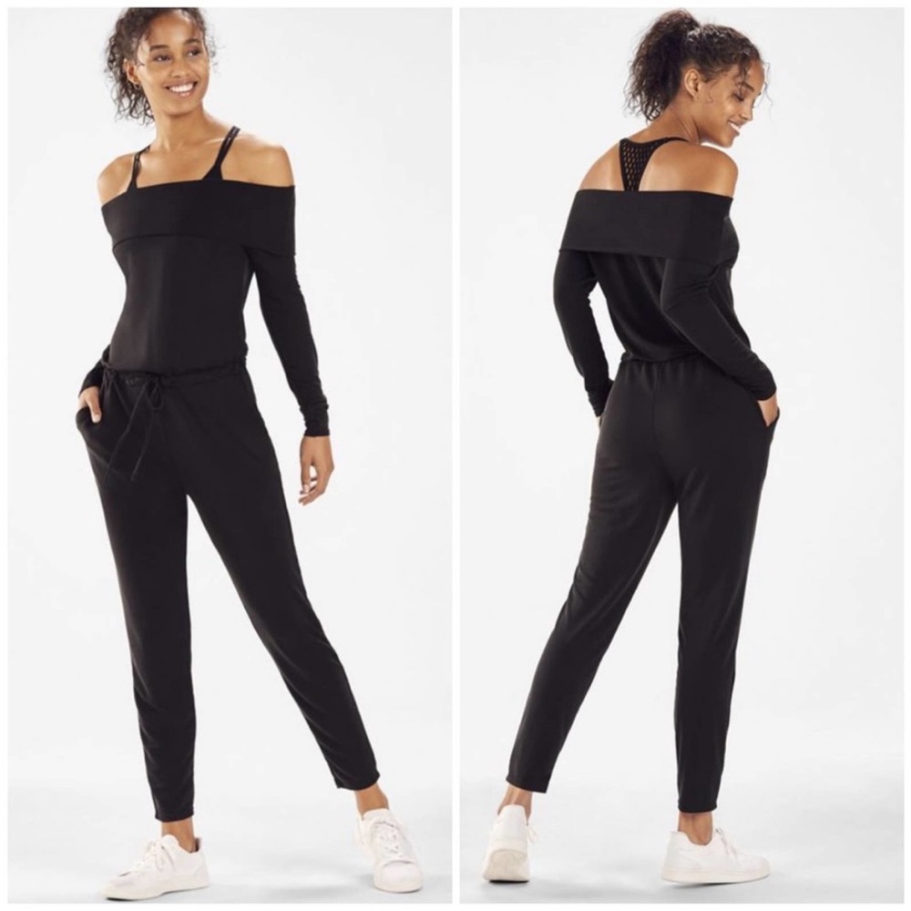 Fabletics Off the shoulder jumper suit
